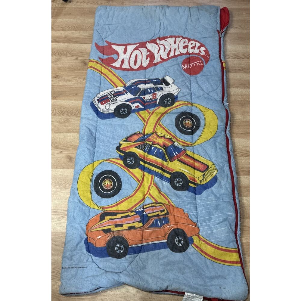 Vintage Mattel Hot Wheels Sleeping Bag 1982
